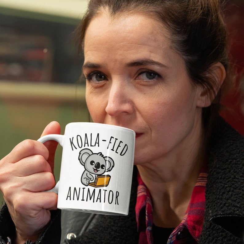 Koalafied Animator Mug, Cute Animator Mug, Animation Gift, Graduation Gifts, Animation Student Mug, Gift for Animator image 5