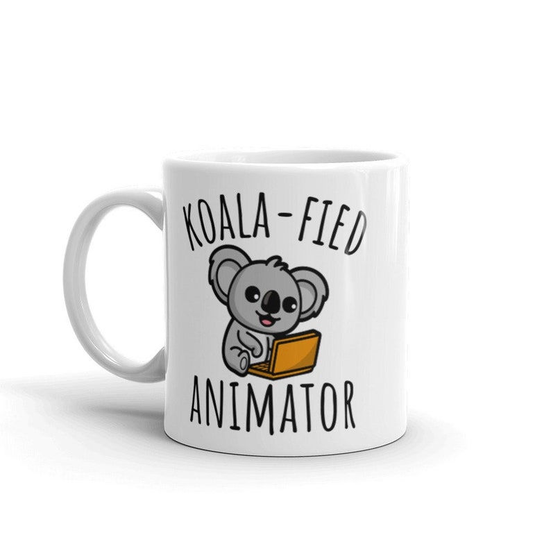 Koalafied Animator Mug, Cute Animator Mug, Animation Gift, Graduation Gifts, Animation Student Mug, Gift for Animator image 1