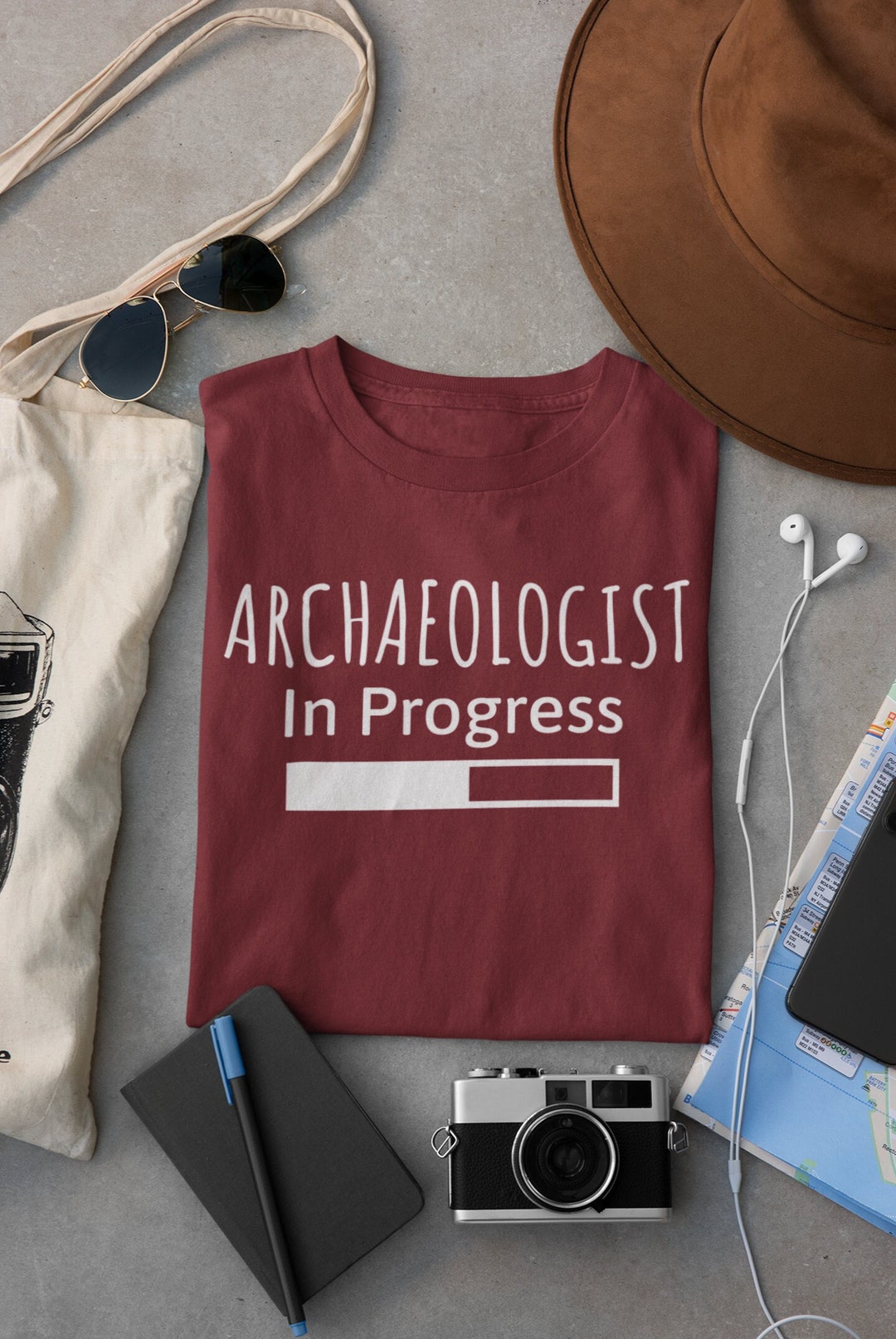 Archaeologist in Progress Unisex Soft Tee, Gift for Archaeologist, Graduation Gifts, Archaeology