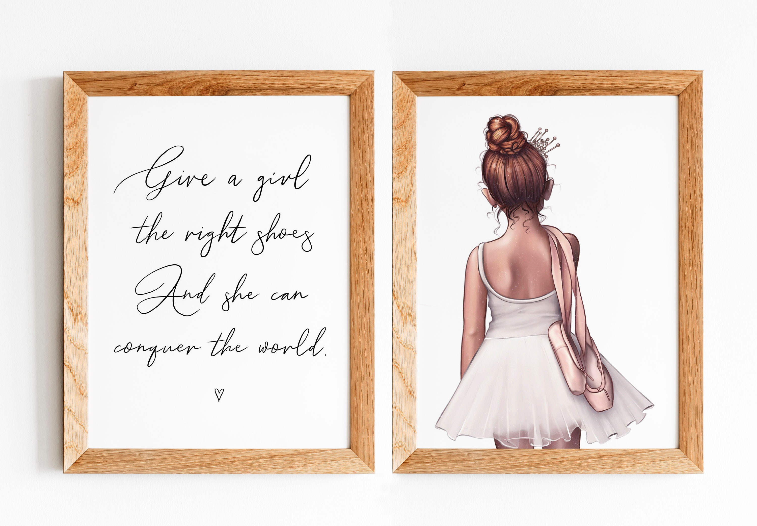 Set von 2 Mädchen Zimmer Ballerina Tänzerin druckbare | Etsy