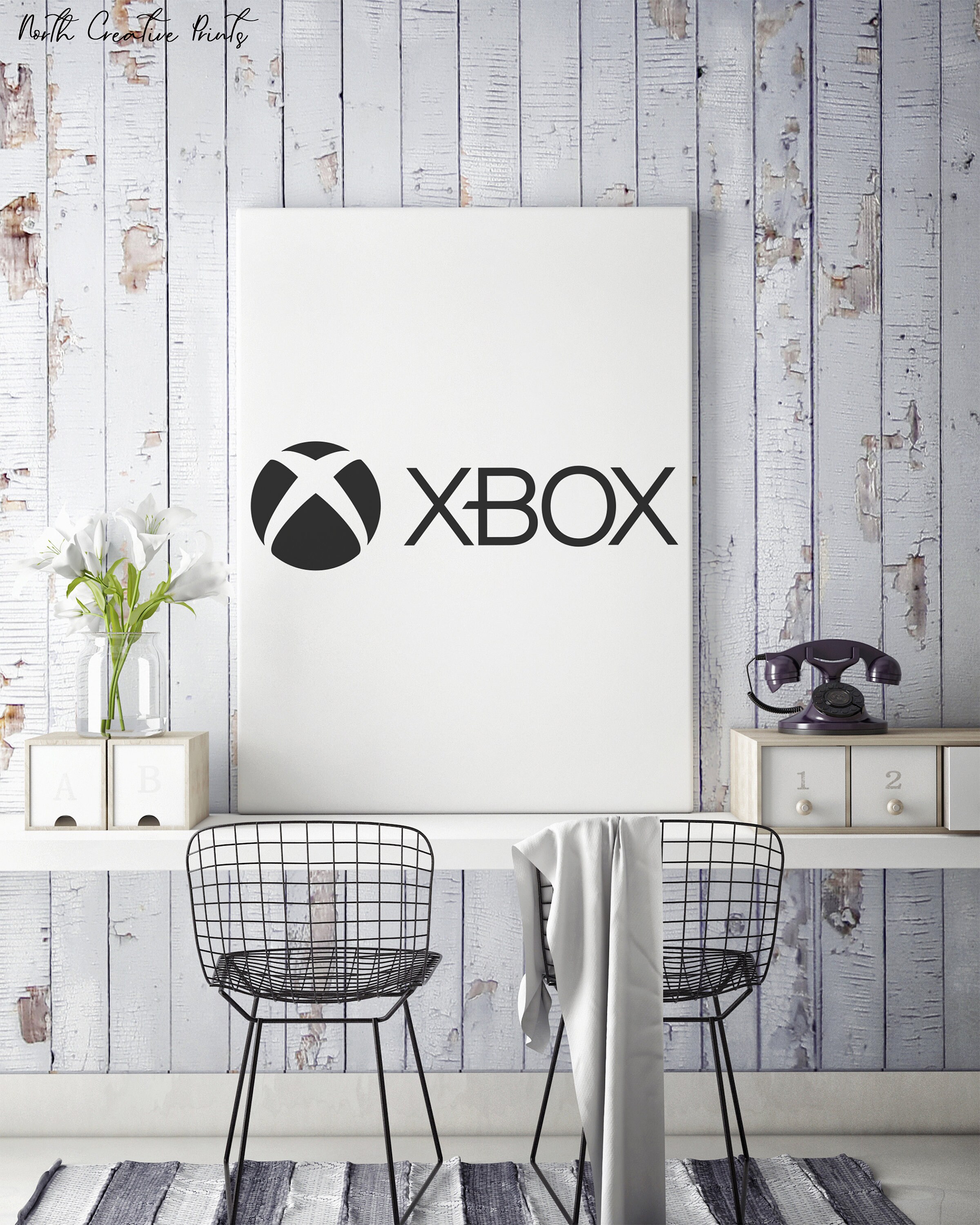 Xbox Poster Minimalist Printable Wall Art Boys Room Decor Etsy