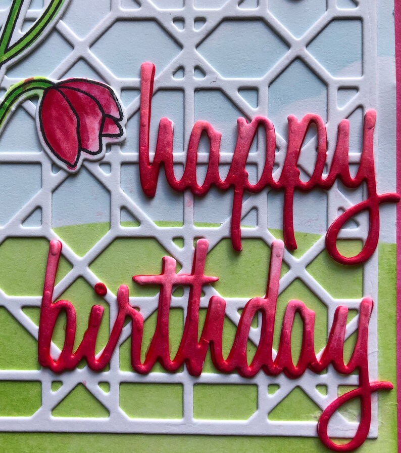 Happy bday Birthday Card Pack Pretty Birthday Card Floral Birthday Card Birthday card for Mom