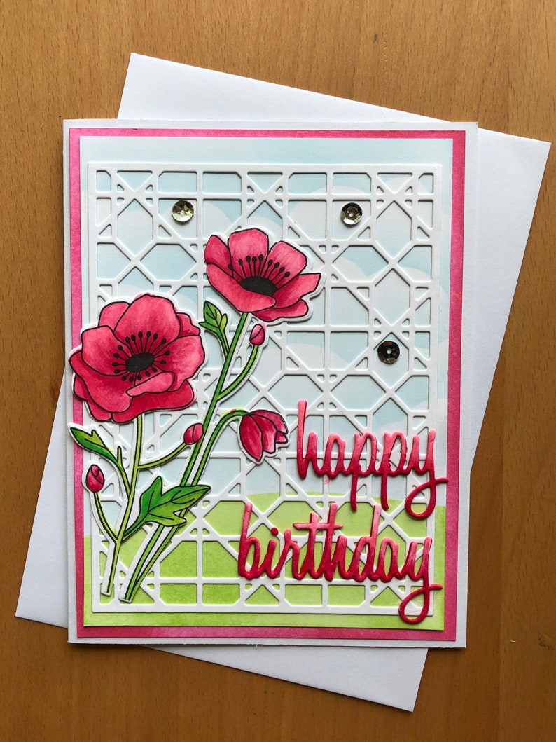 Happy bday Birthday Card Pack Pretty Birthday Card Floral Birthday Card Birthday card for Mom