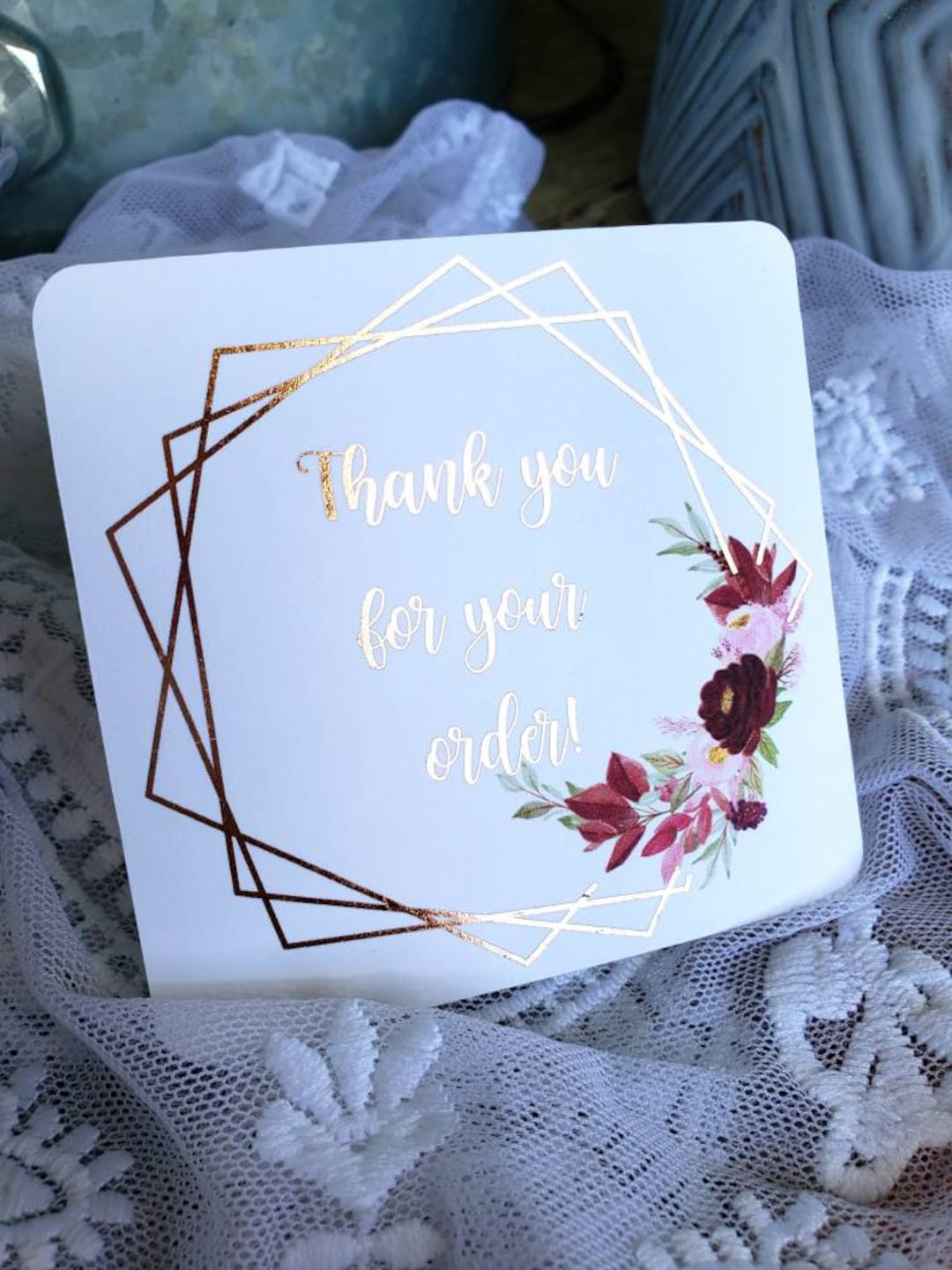 Foiled Thank You Cards, Business Swag, Thank You for Your Order ...