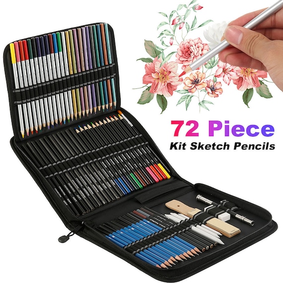 Buy 40 Pcs Professional Drawing and Sketching Pencil Art Set Fully Complete  Art Pencil Supplies Crafts Sketching Kit Well Preserved in A Zipper Bag  Super Convenient for Artist Beginner or Teenagers Kids