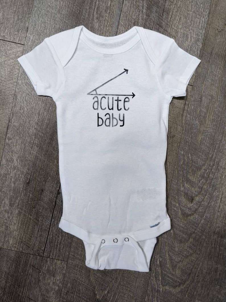 Acute Baby Onesie Acute Math Baby Math Baby Baby Onesie Etsy