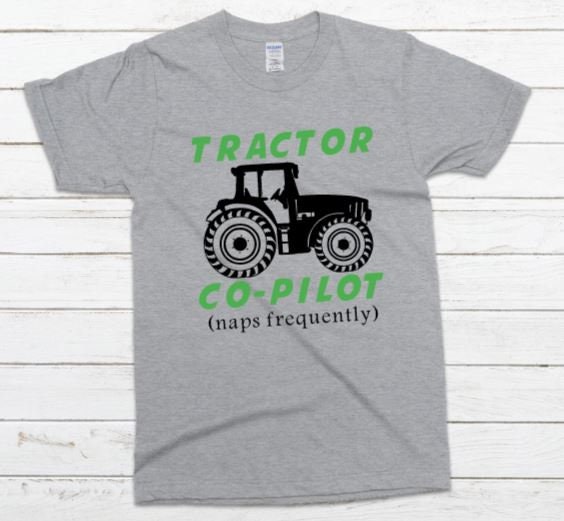 Tractor Co-pilot Kid Shirt Toddler Shirt Co-pilot Tractor | Etsy