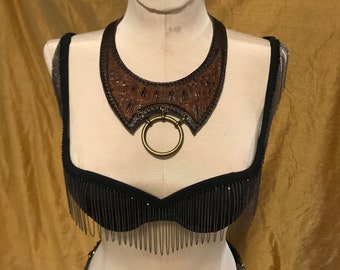 Crococile Leather Necklace