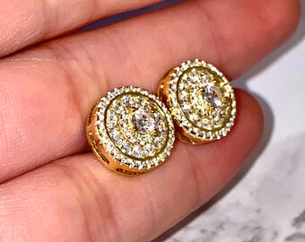 circle nuggets earrings