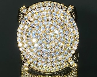 ALLAH gold Iced Out Bling Hip Hop Designer Ring ALLAH gold Iced Out Bling Hip Hop Designer Ring