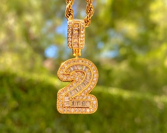 Number 2 Necklace - Etsy Australia