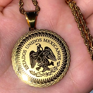 Centenario Coin Necklace Etsy Singapore