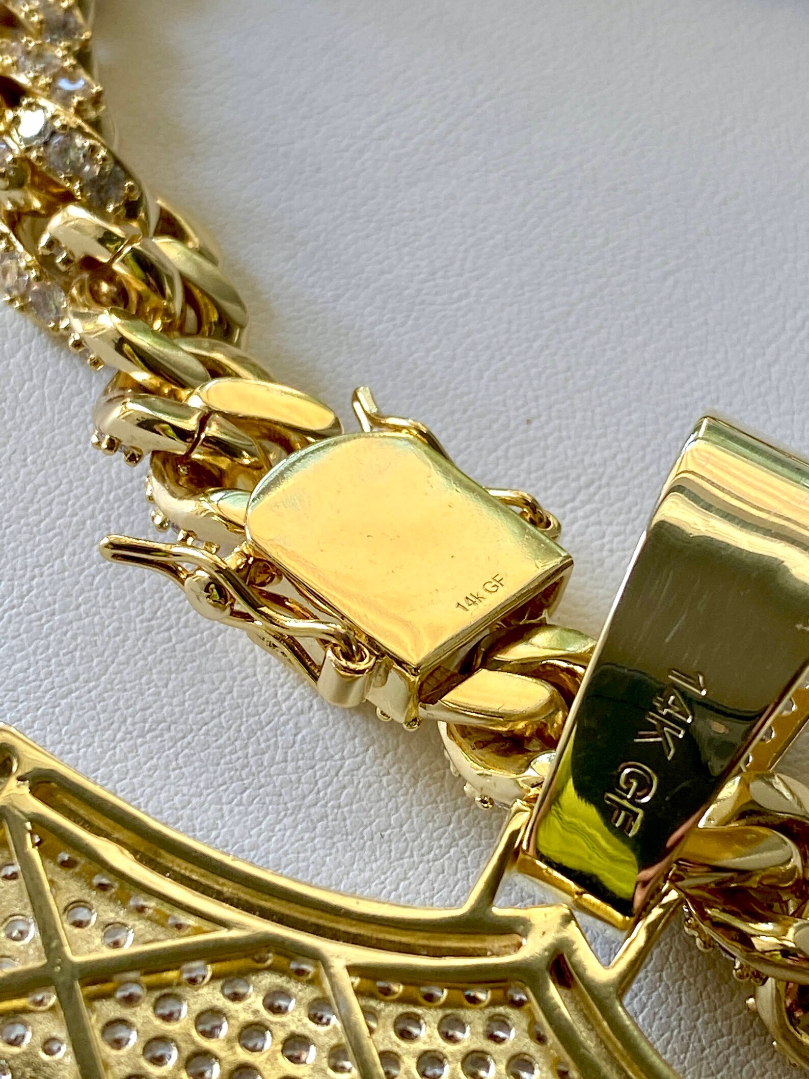 Men's Miami Cuban Link Chain 14K Gold 5X Layered Cuban Etsy