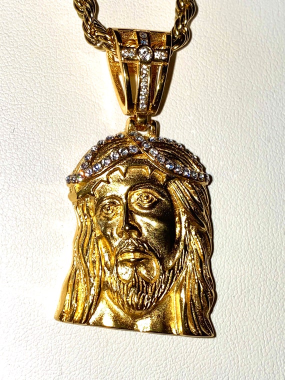 Men's 14k Gold 5X Layered Stainless 