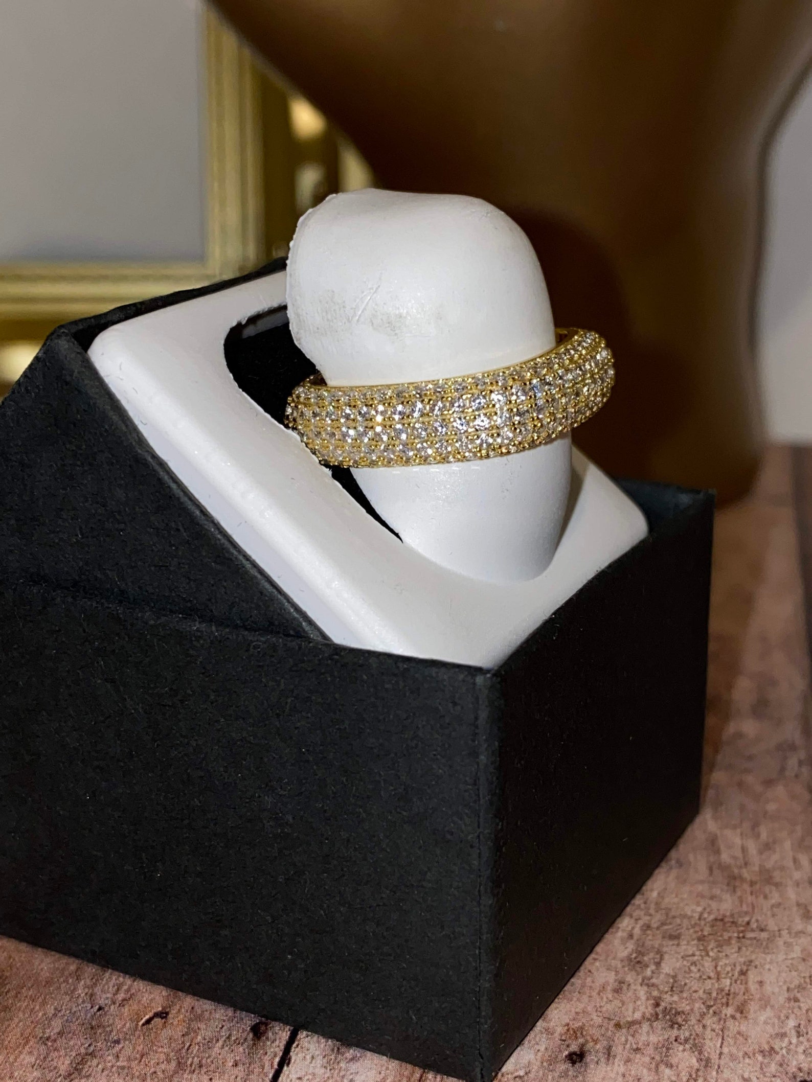 Men's Ice Out Ring 925 Sterling Silver 14k Gold 5X Etsy