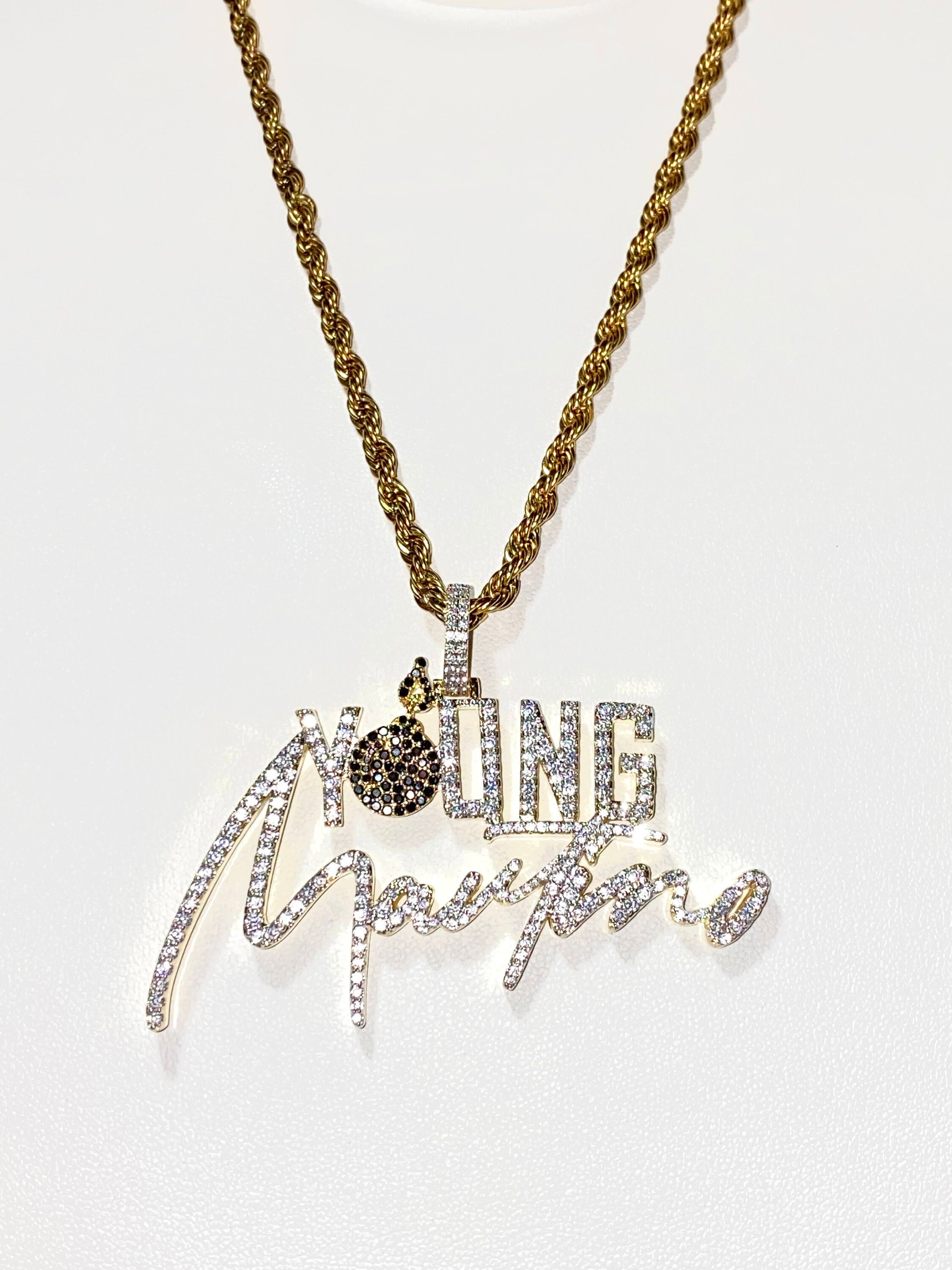 young martino pendant men 14k gold 5x layered money etsy young martino pendant men 14k gold 5x layered money etsy