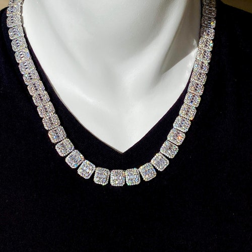 Men's Baguette Tennis Chain Link 