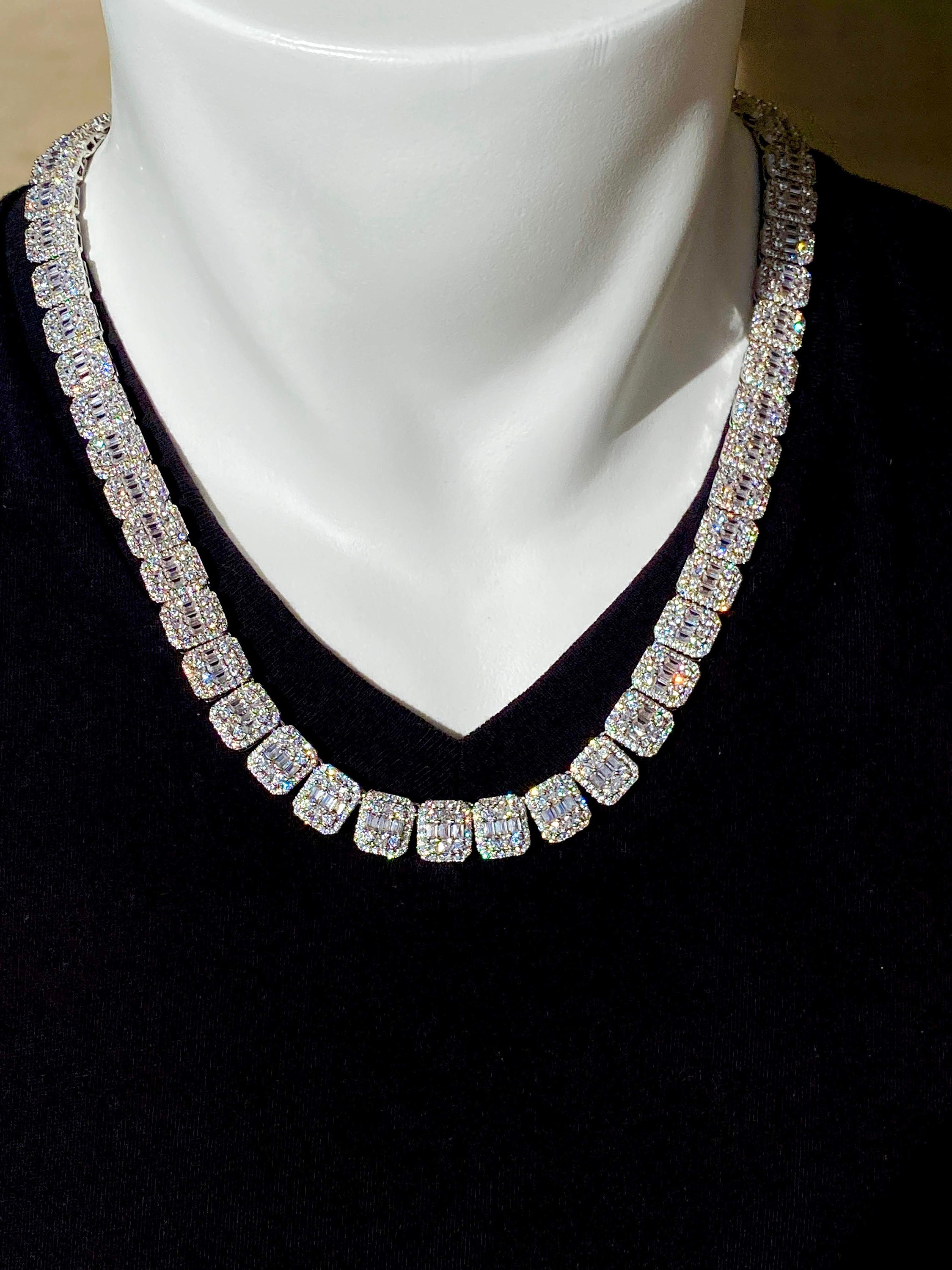 Kobelli 26.40 Carat Diamond Necklace in 18k Gold