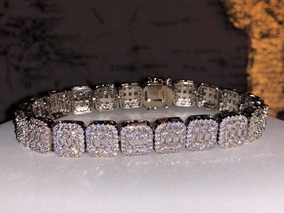 Diamond Baguette Illusion Tennis Bracelet – Milestones by Ashleigh Bergman