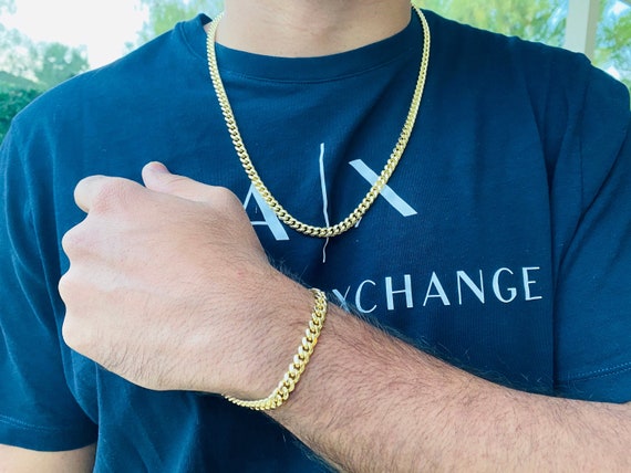 Mens small cuban link chain deals