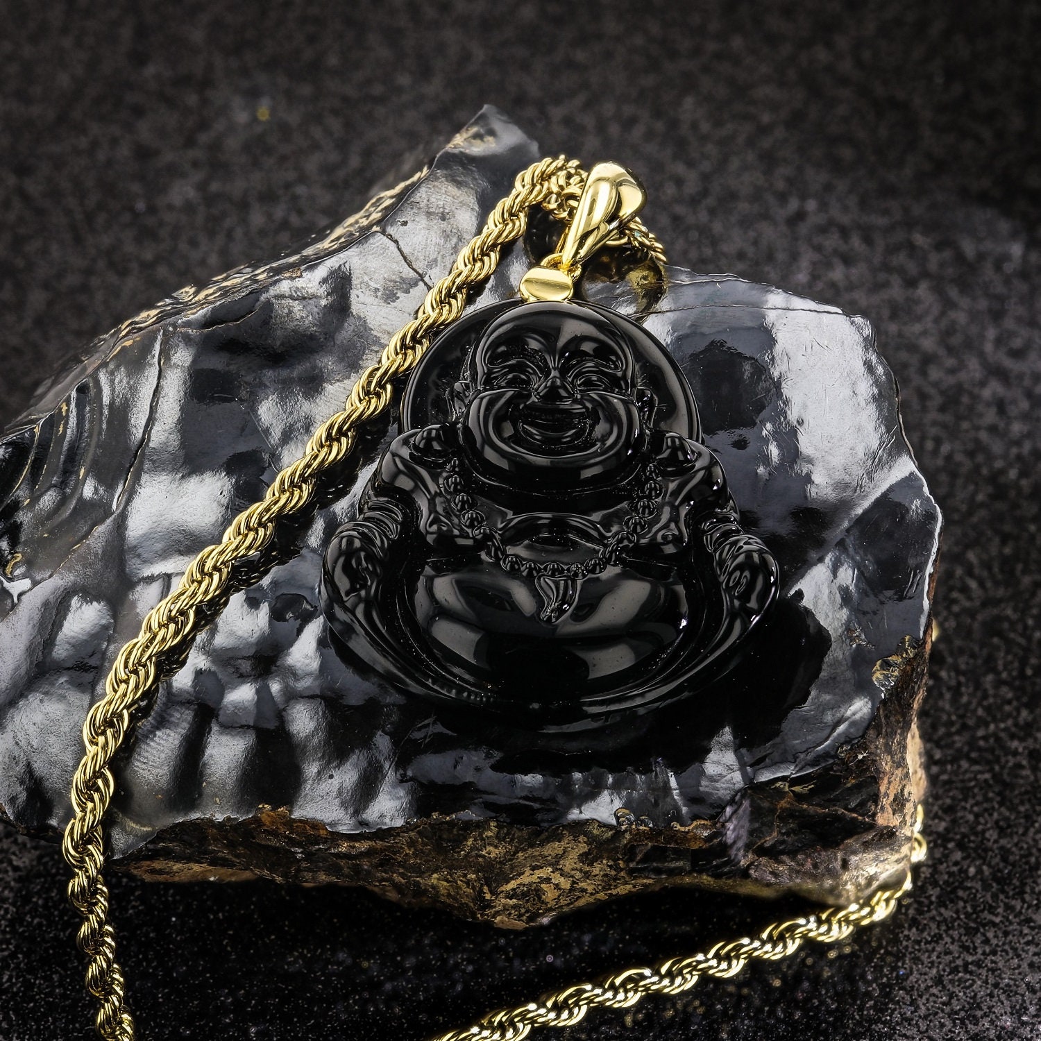 Black buddha jewelry deals