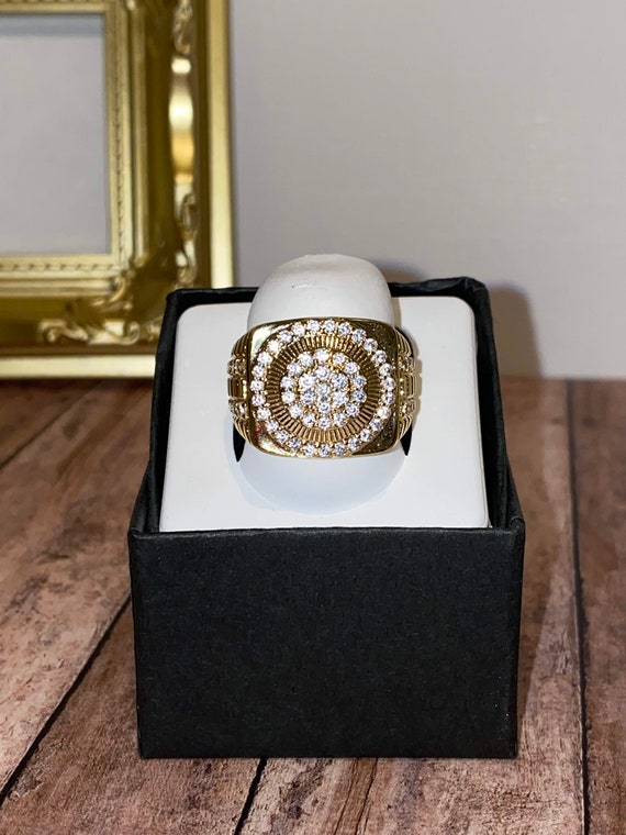 Rolex ring iced out cheap