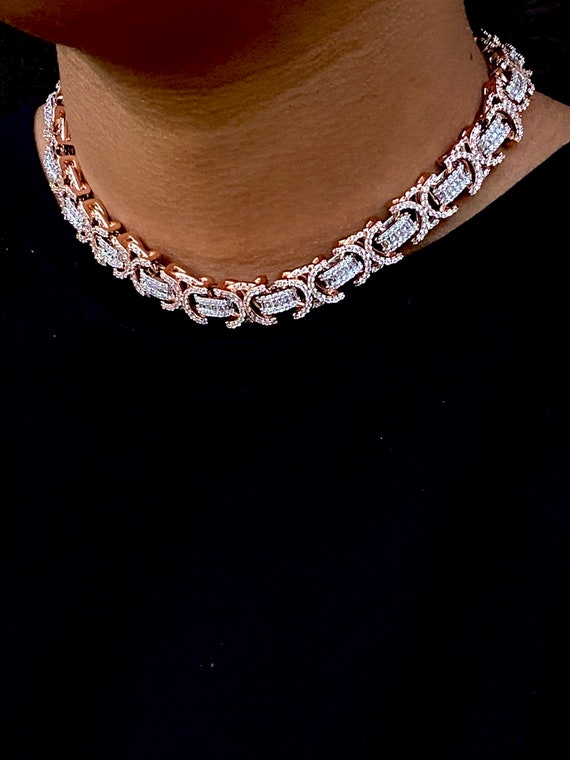 Choker Baguette Designer Chain 