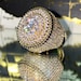 Men's Ice out Ring,14k Gold 5X layered Diamond Cz Ring, Designer Big Ring, Unisex Sizes Ring,Gift for him, Lifetme Warranty Every Day Wear 