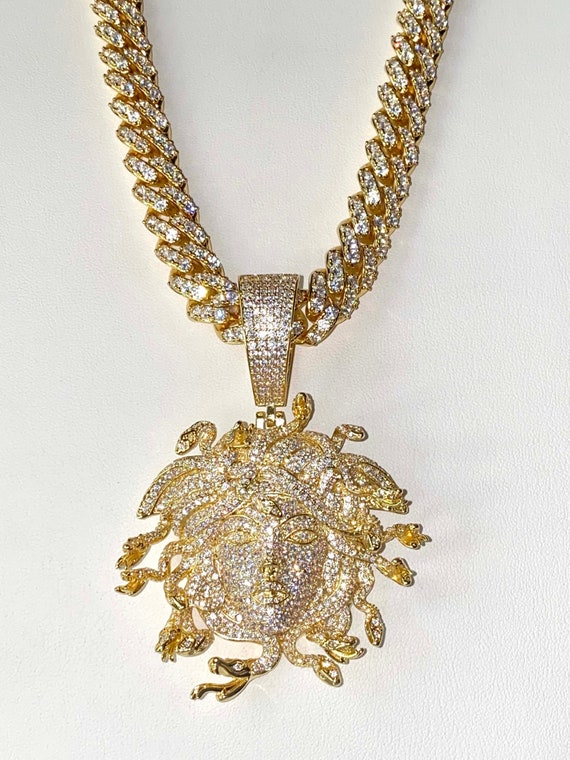 Miami cuban link chain with pendant deals
