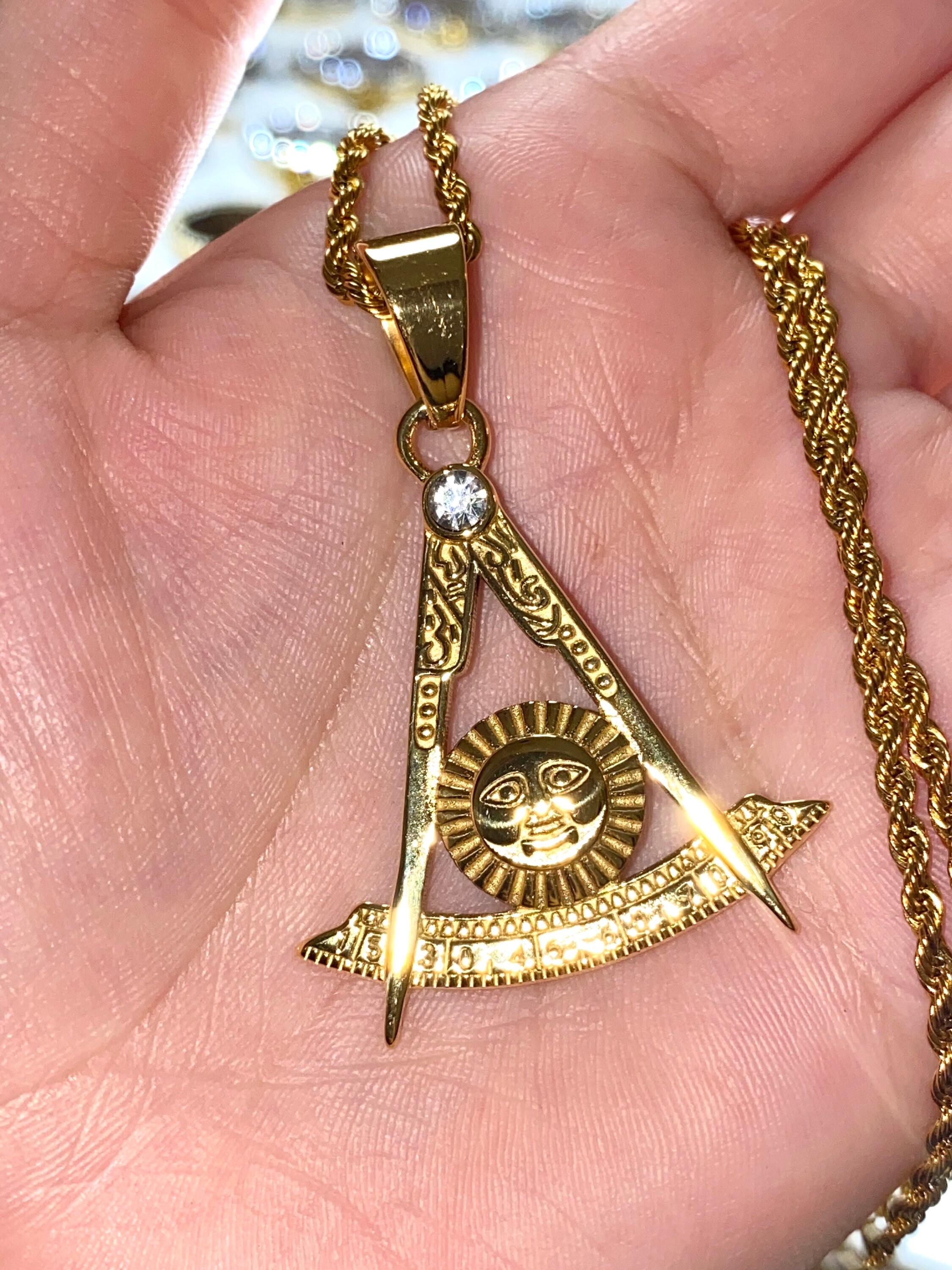 14k Mason Pendant Etsy Singapore