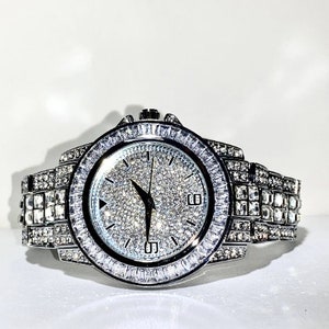 Silver Mens Women Hip Hop Culture Inspired Iced Ice Out Bling - Etsy
