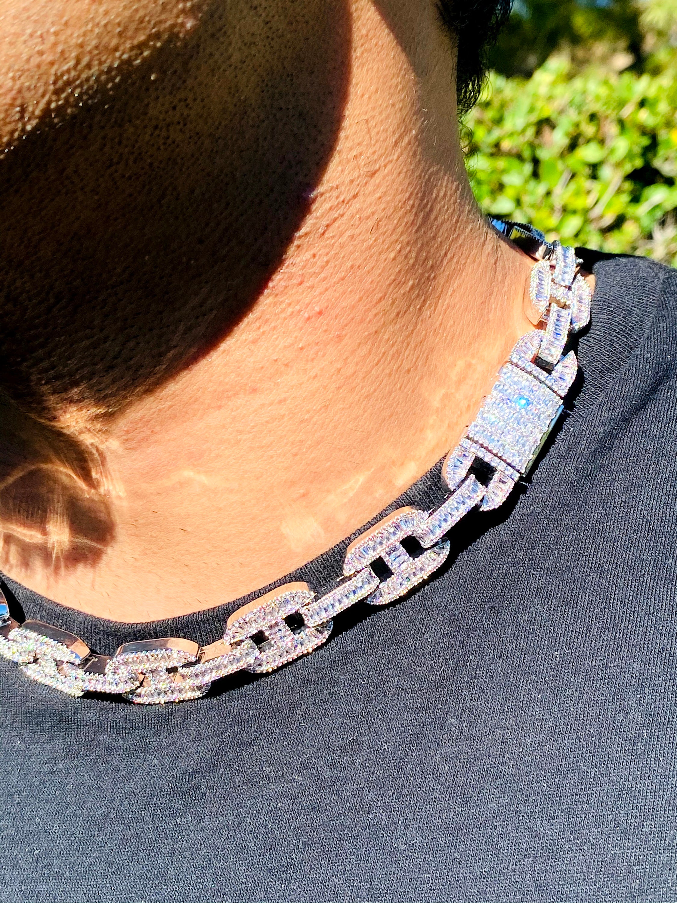 de cadena eslabones de diseño para hombres cadena - Etsy España