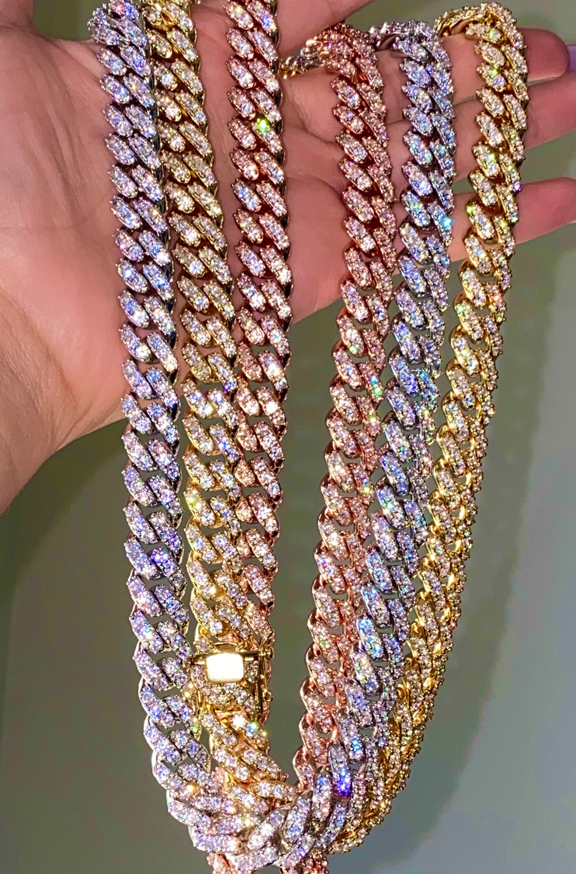 Men's Miami Cuban Link Chain Necklace 