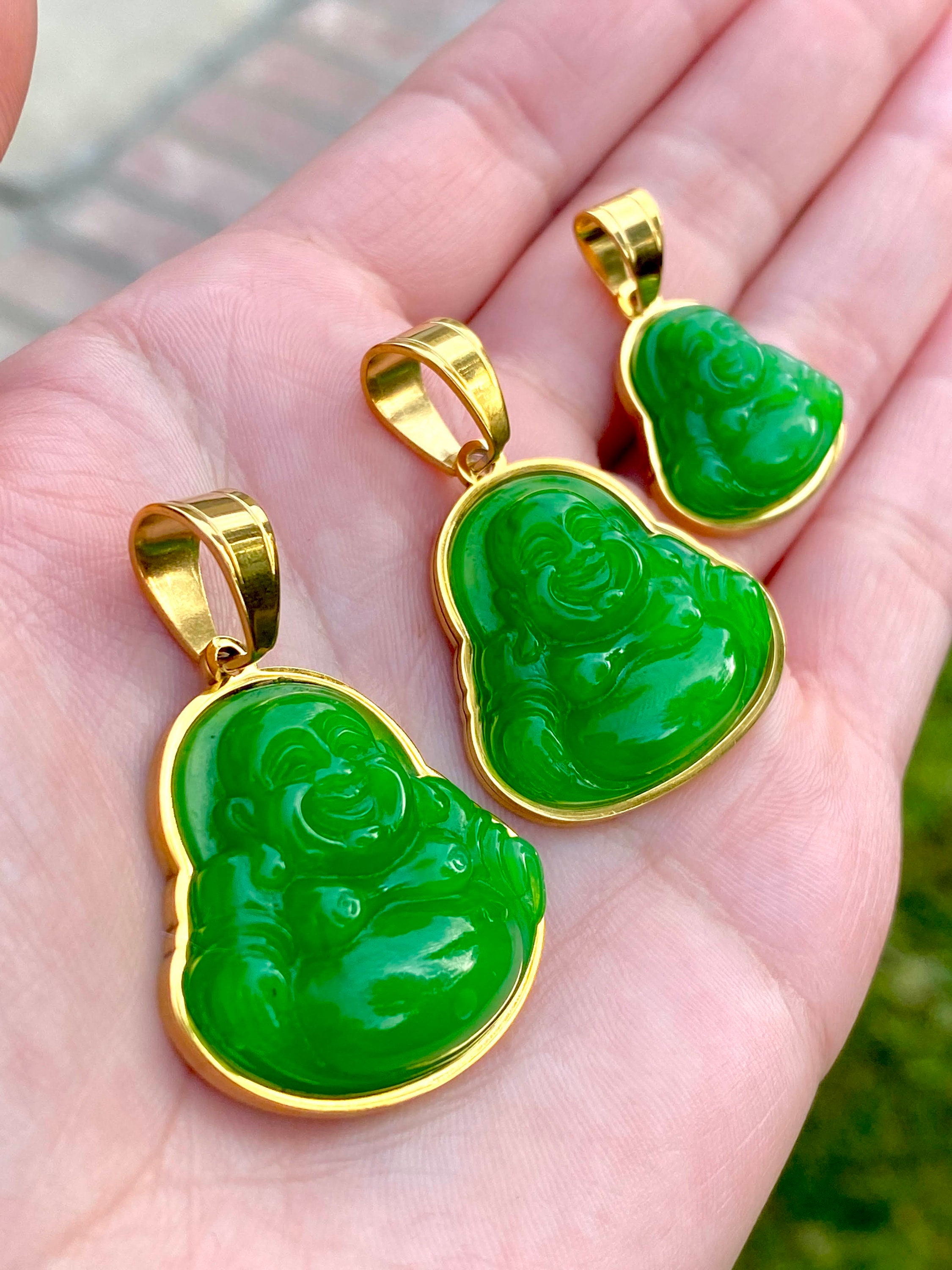 White buddha store necklace