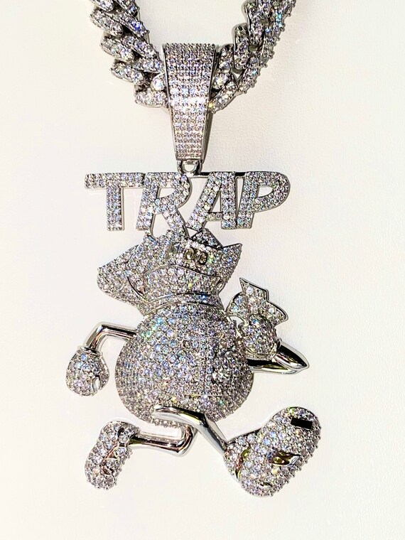 Trap Hombres Mujeres Miami Cubano Eslabón Collar 5X - Etsy España