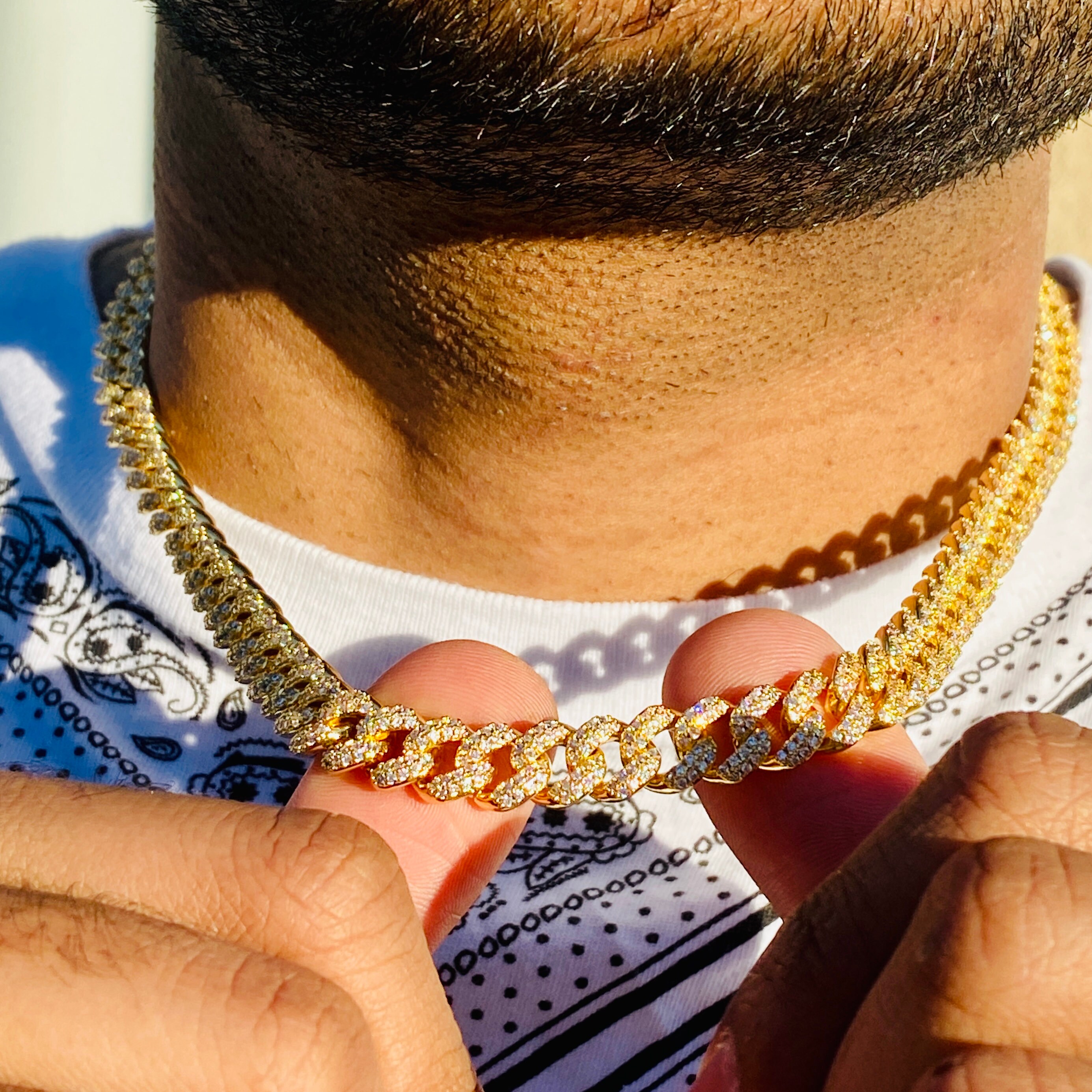 Men's 9mm Miami Cuban Link Chain 20 