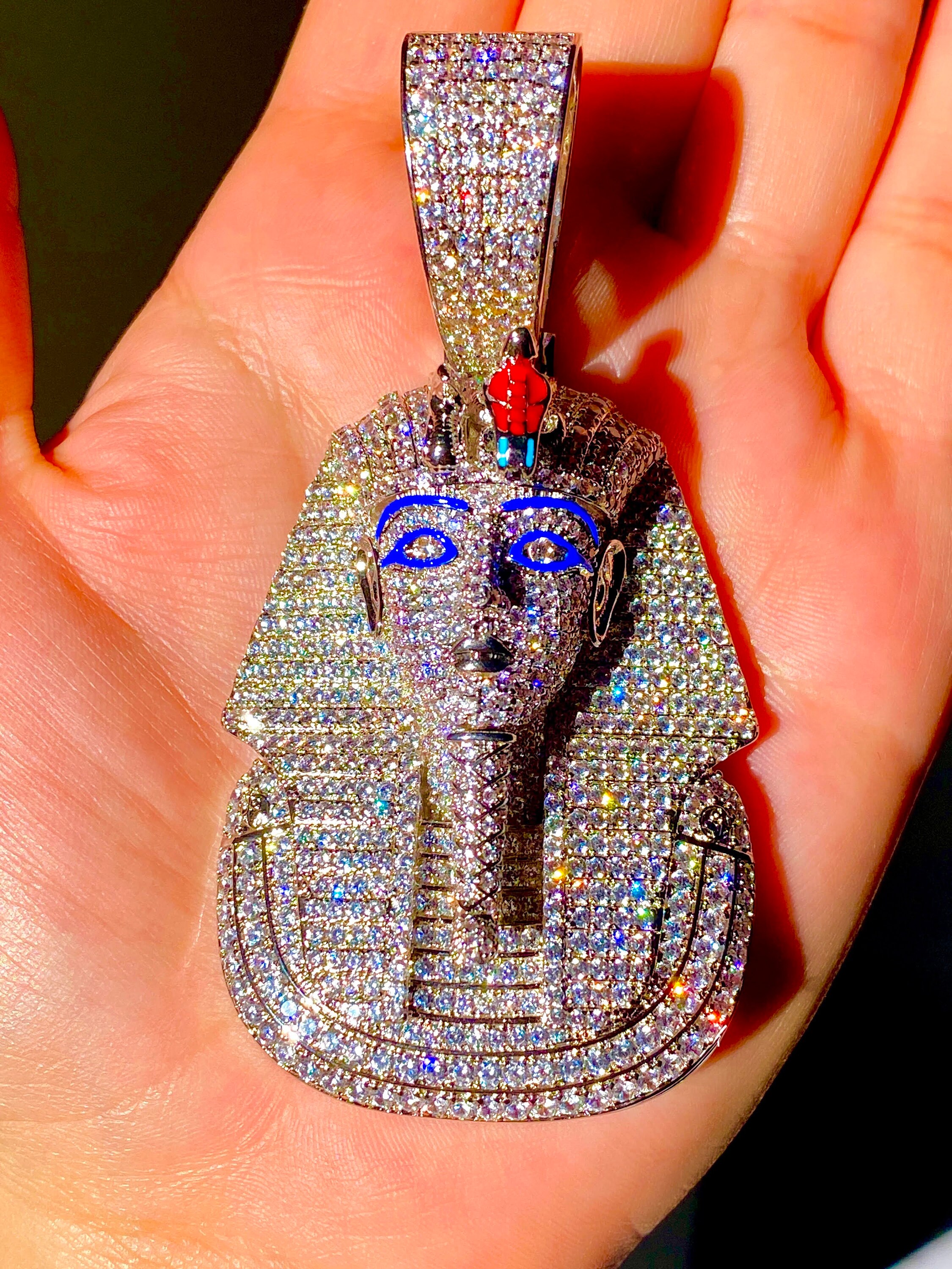 Men's Big Ancient Egypt Pharaoh Head 