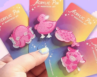 Zirkus Kekstiere Acryl Pins