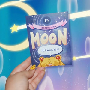 Au nom de l’impression de carte postale Moon Graphic