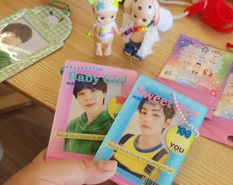 Kpop photocard holder | babygirl | sweet boy | teen magazine photo card holder