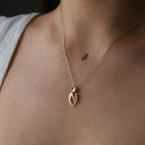 14K Gold Mother Daughter Necklace Push Present Mother s Day Gift Mommy and Me Gift for Her Baby Shower Present Minimal Dainty Jewelry