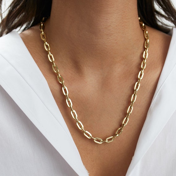 Chunky 14k clearance gold necklace