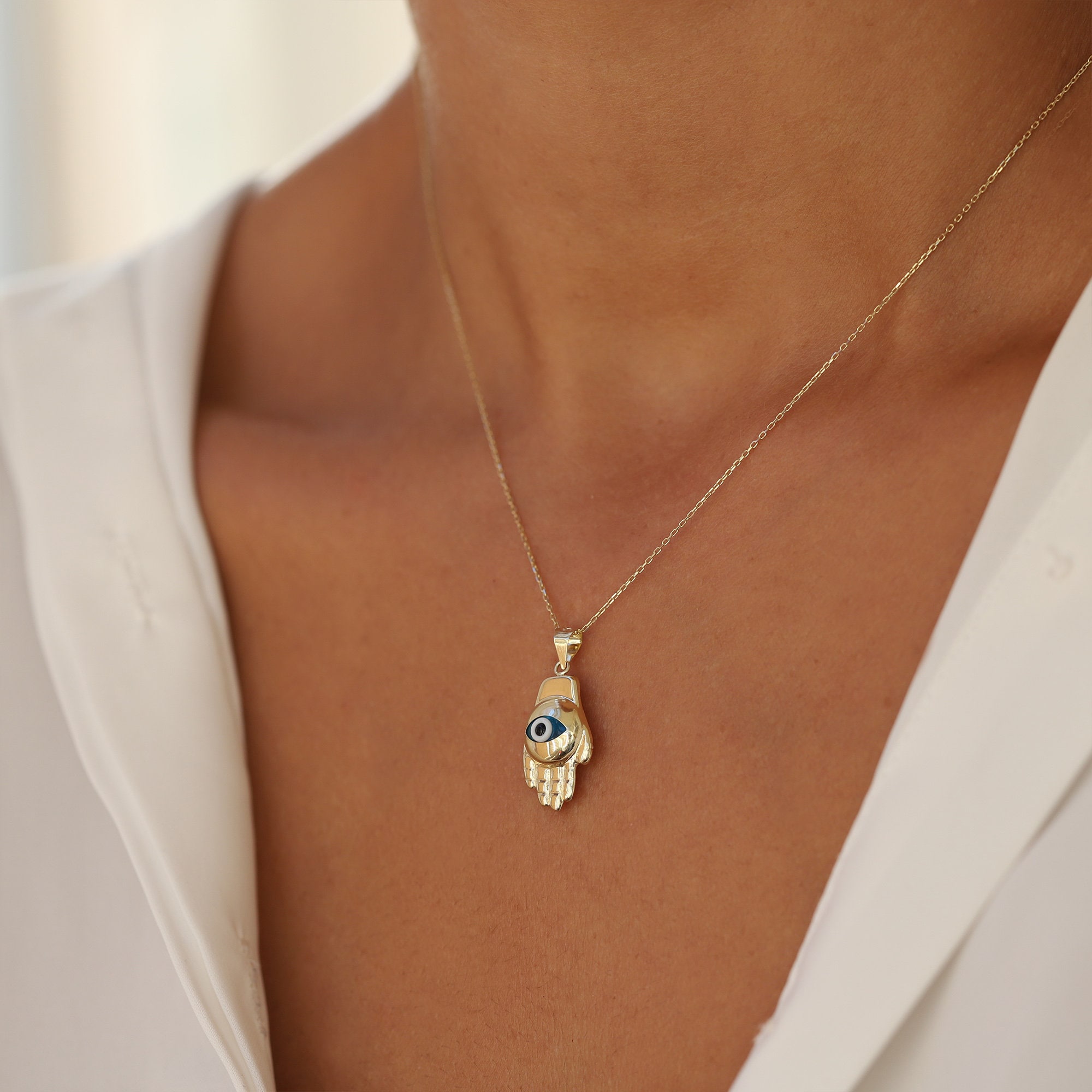 HAMSA NECKLACE | Rebekajewelry