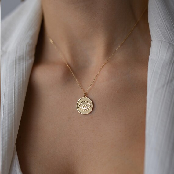 Etsy medallion necklace deals