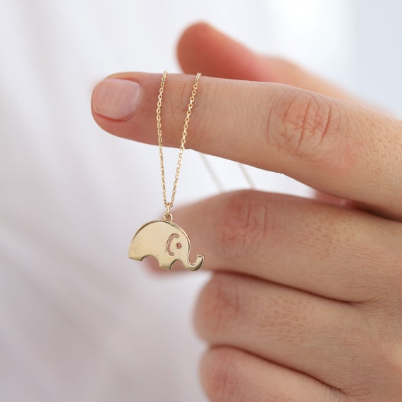 Good luck elephant necklace sale