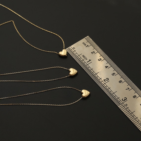 Children's 14k gold heart necklace online