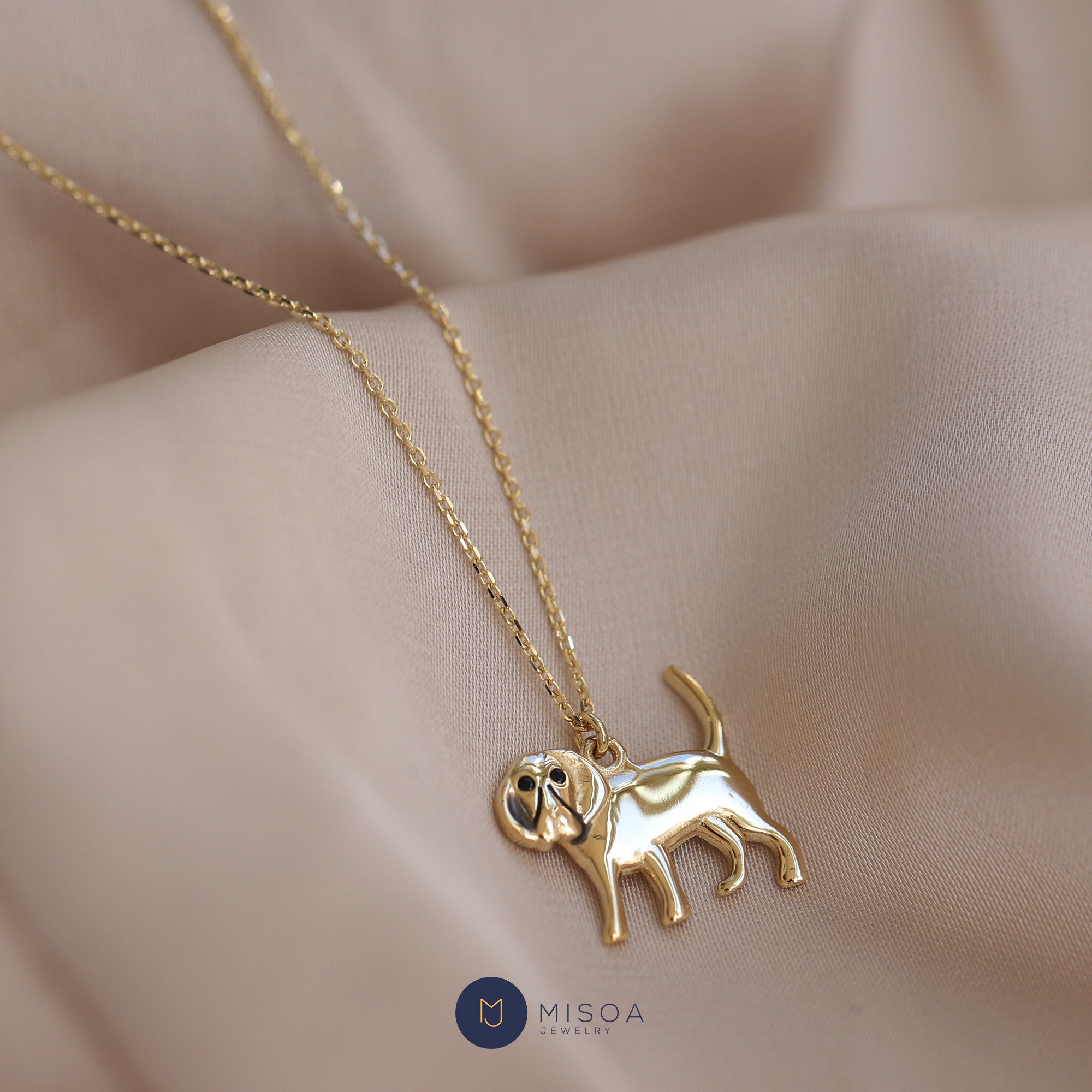 Custom Pet Nose Print Necklaces | dog nose, cat, silver | Uncommon Goods