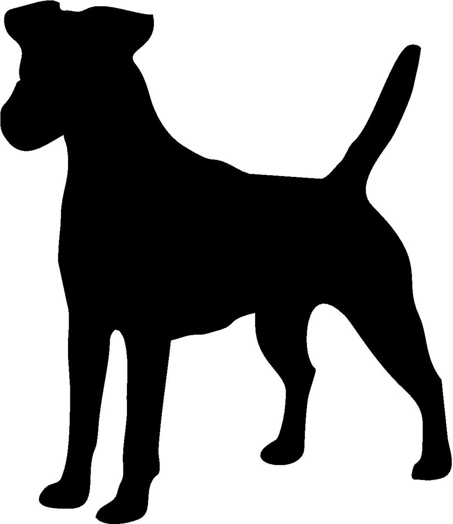 Smooth Fox Terrier Dog Vector Graphic SVG Silhouette Etsy