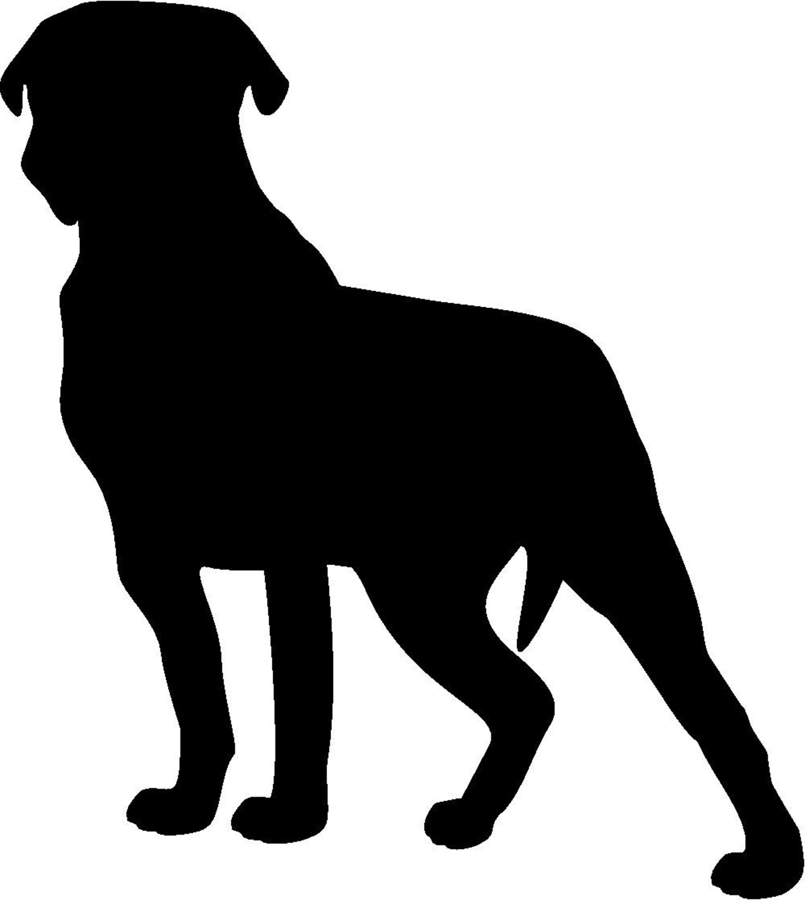 Mastiff Dog Vector Graphic SVG Silhouette | Etsy