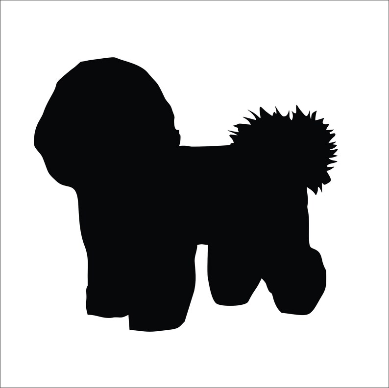 Download Bichon Frise Vector Graphic SVG Silhouette | Etsy